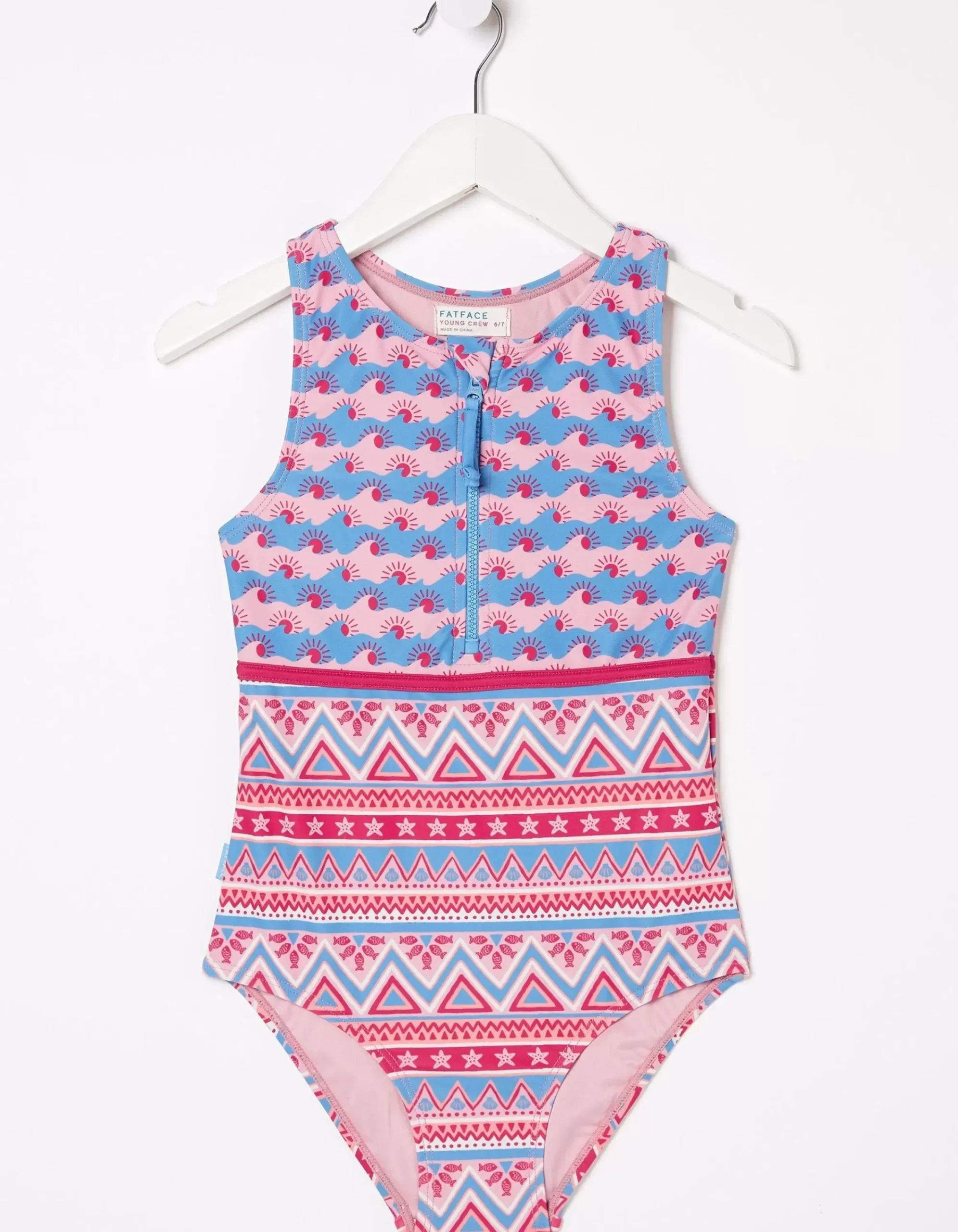 Girls FatFace View All|Aztec Swimsuit