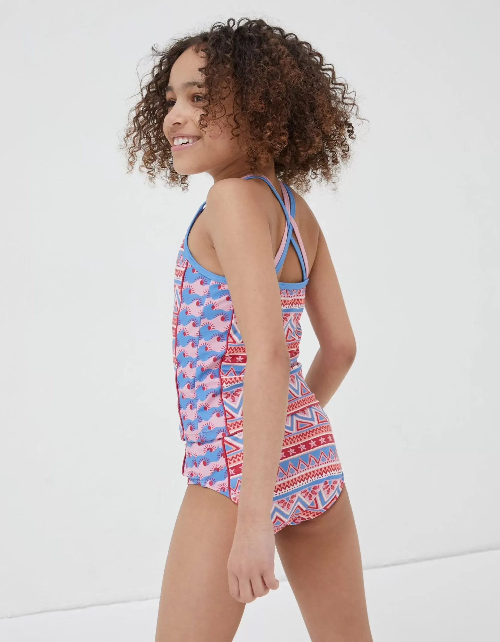 Girls FatFace View All|Aztec Tankini
