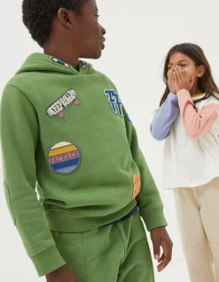 Boys FatFace View All|Badge Popover Hoodie
