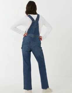 Women FatFace Jumpsuits & Playsuits|Banbury Straight Leg Denim Dungarees