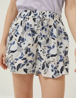 Women FatFace Shorts|Batik Flower Flippy Shorts