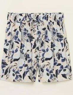 Women FatFace Shorts|Batik Flower Flippy Shorts