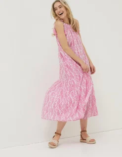 Women FatFace Dresses|Beachwear Ayanna Paisley Midi Dress
