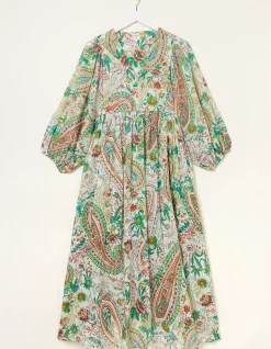Women FatFace Dresses|Beachwear Jocelyn Paisley Midi Dress