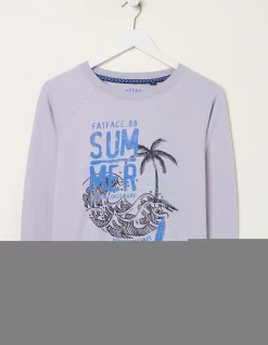 Women FatFace Sweatshirts & Hoodies|Becky Summer Graphic Crew Sweatshirt