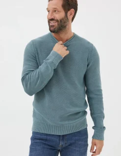 Men FatFace View All|Berwick Washed Crew Jumper