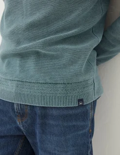 Men FatFace Knitwear|Berwick Washed Crew Neck