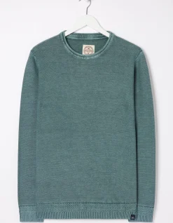 Men FatFace Knitwear|Berwick Washed Crew Neck