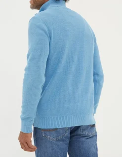 Men FatFace View All|Berwick Washed Half Neck