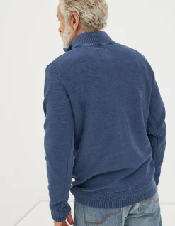 Men FatFace Knitwear|Berwick Washed Half Neck
