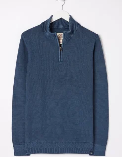 Men FatFace Knitwear|Berwick Washed Half Neck