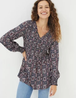 Women FatFace View All|Beth Ikat Geo Tunic