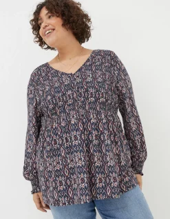 Women FatFace View All|Beth Ikat Geo Tunic