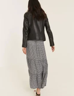 Women FatFace Coats & Jackets|Bethany Biker Leather Jacket