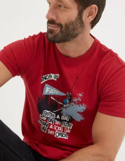 Men FatFace T-Shirts|Better A Bad Day Ski T-Shirt