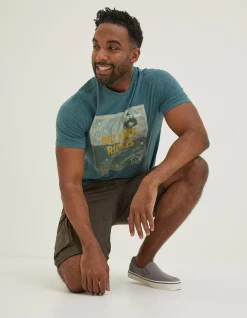 Men FatFace T-Shirts|Big Wave Riders T-Shirt
