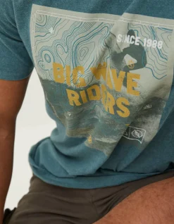 Men FatFace T-Shirts|Big Wave Riders T-Shirt