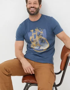 Men FatFace T-Shirts|Bike Map T-Shirt