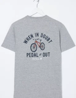 Men FatFace T-Shirts|Bike Pedal T-Shirt