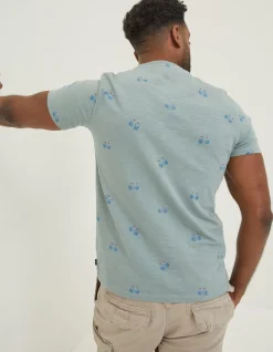 Men FatFace T-Shirts|Bike Print T-Shirt