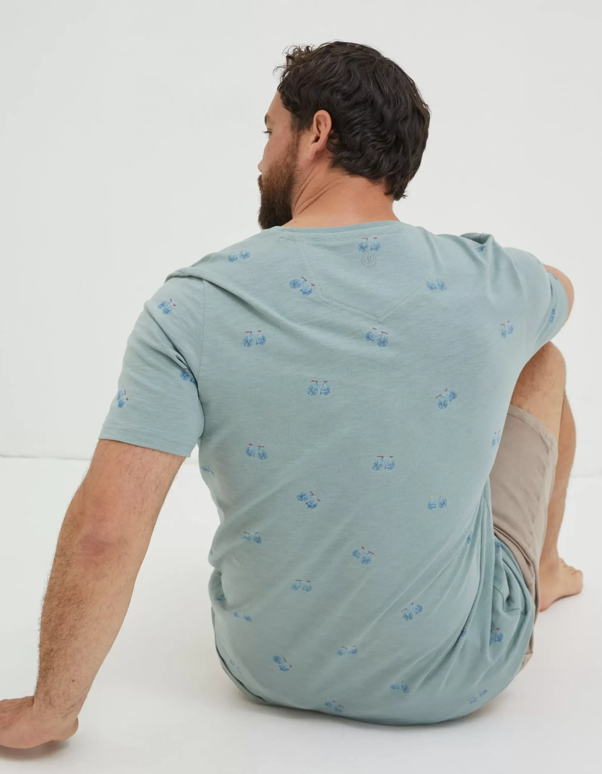 Men FatFace T-Shirts|Bike Print T-Shirt