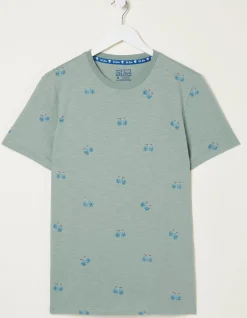 Men FatFace T-Shirts|Bike Print T-Shirt