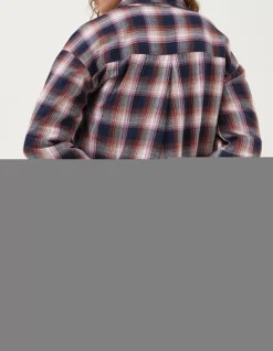 Women FatFace Shirts & Blouses|Billie Longline Check Shirt