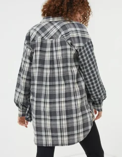 Women FatFace Shirts & Blouses|Billie Longline Check Shirt
