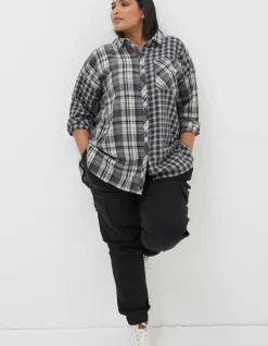 Women FatFace Shirts & Blouses|Billie Longline Check Shirt