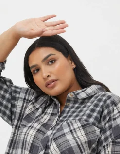 Women FatFace Shirts & Blouses|Billie Longline Check Shirt