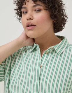 Women FatFace Shirts & Blouses|Billie Stripe Longline Shirt