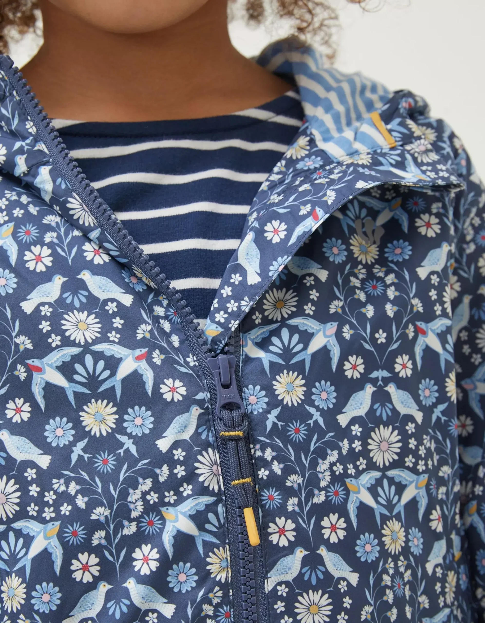 Girls FatFace View All|Bird Tile Windbreaker Jacket