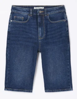 Women FatFace Shorts|Bisley Denim Bermuda Shorts