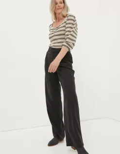 Women FatFace Trousers & Leggings|Blake Wide Leg Drape Trouser