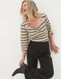 Women FatFace Trousers & Leggings|Blake Wide Leg Drape Trouser