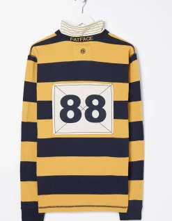 Men FatFace T-Shirts|Block Stripe 88 Rugby Shirt