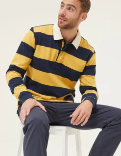Men FatFace T-Shirts|Block Stripe 88 Rugby Shirt
