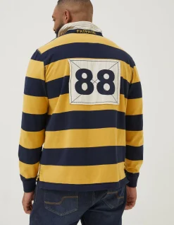 Men FatFace T-Shirts|Block Stripe 88 Rugby Shirt