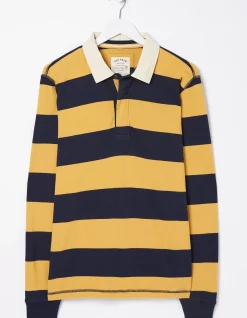 Men FatFace T-Shirts|Block Stripe 88 Rugby Shirt