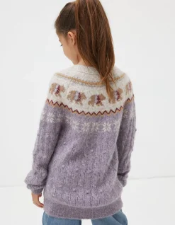 Girls FatFace View All|Bobbi Bear Knitted Crew Jumper