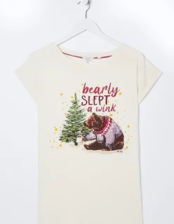 Women FatFace Nightwear & Loungewear|Bobbi Bear T-Shirt