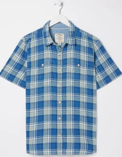Men FatFace View All|Bodmin Indigo Check Shirt