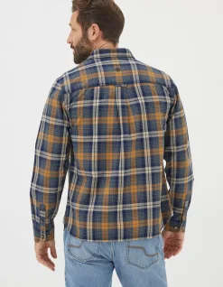 Men FatFace View All|Bonby Indigo Check Shirt