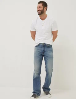 Men FatFace Jeans|Bootcut Authentic Wash Jeans