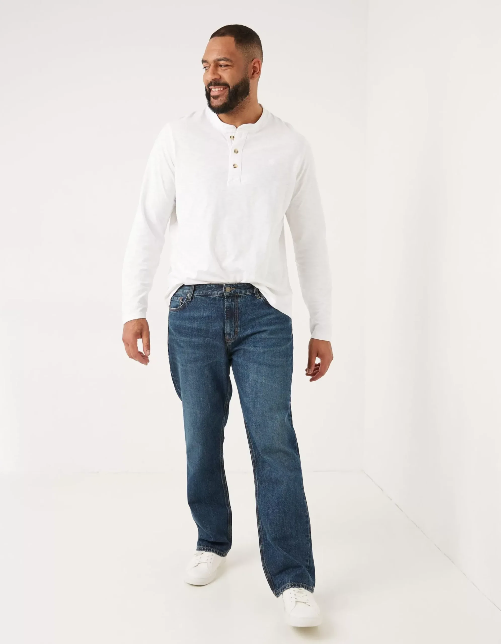 Men FatFace Jeans|Bootcut Mid Wash Jeans