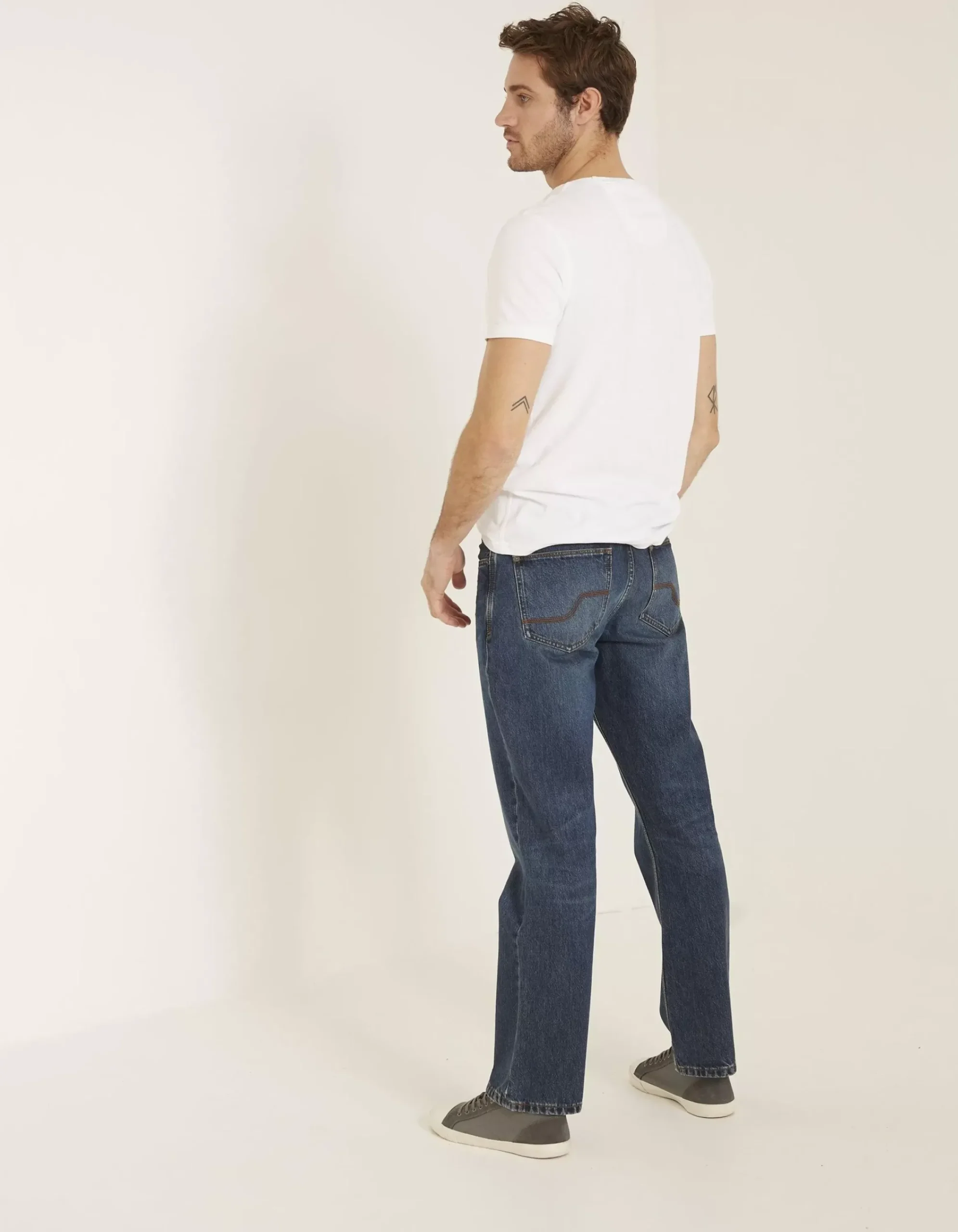 Men FatFace Jeans|Bootcut Mid Wash Jeans