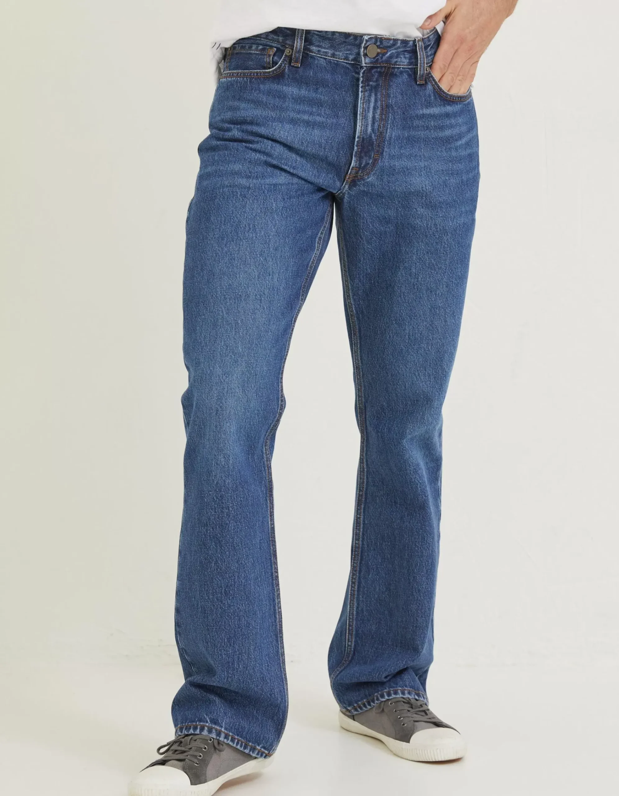 Men FatFace Jeans|Bootcut Stone Wash Jeans