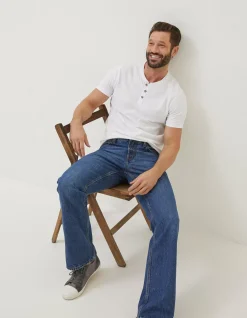 Men FatFace Jeans|Bootcut Stone Wash Jeans