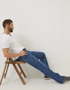 Men FatFace Jeans|Bootcut Stone Wash Jeans
