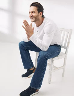 Men FatFace Jeans|Bootcut Stone Wash Jeans